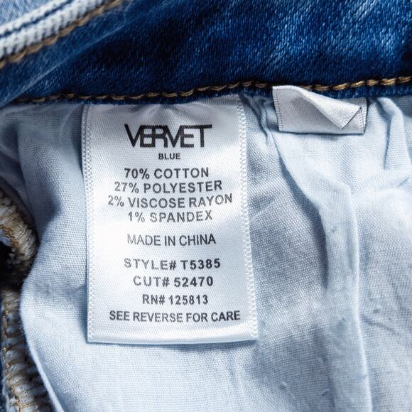 NEW Vervet Women’s Jeanne Jeans Clean Girl Minimalist Capsule High Rise Size 29 - Picture 9 of 10